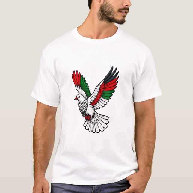 Camiseta Palestinian Dove of Peace – Freedom and Hope (Anverso)