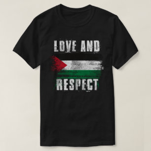 Camiseta Palestino de la bandera de Palestina del amor y  