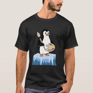 Camiseta Paleta de Artista de Pingüino Aventura Iceberg