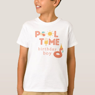 Camiseta paleta de flamenco de verano fiesta de cumpleaños 