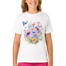 Paleta de la Naturaleza: Tee de mariposa de Chicas