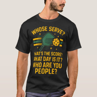 Camiseta Paleta de Pickleball Divertida Cuya Saque Cuál Es