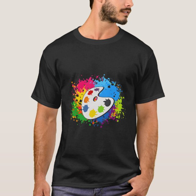 Camiseta Paleta de pintura (Anverso)