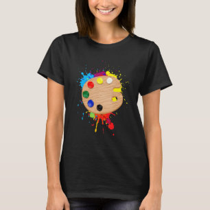 Camiseta Paleta De Pintura Graciosa Para Niños Hombres Muje