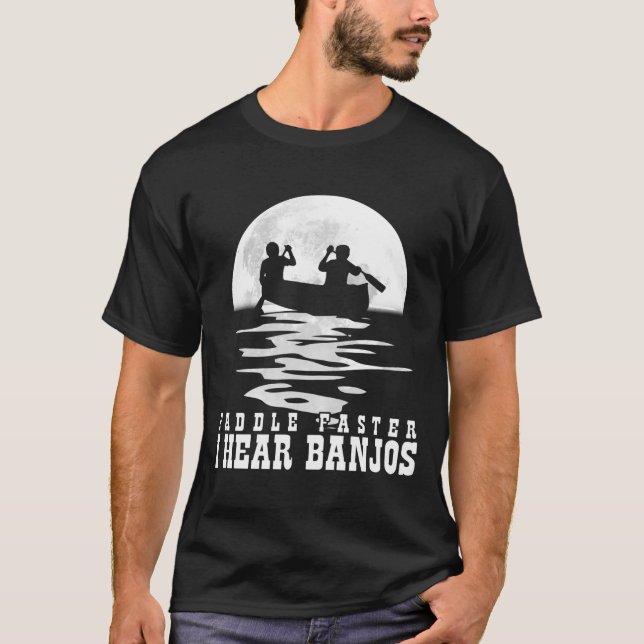 Camiseta paleta más rápidamente oigo los banjos (Anverso)