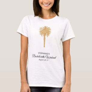 Camiseta Paleta Tropical Beach Gold Destination Bachelorett