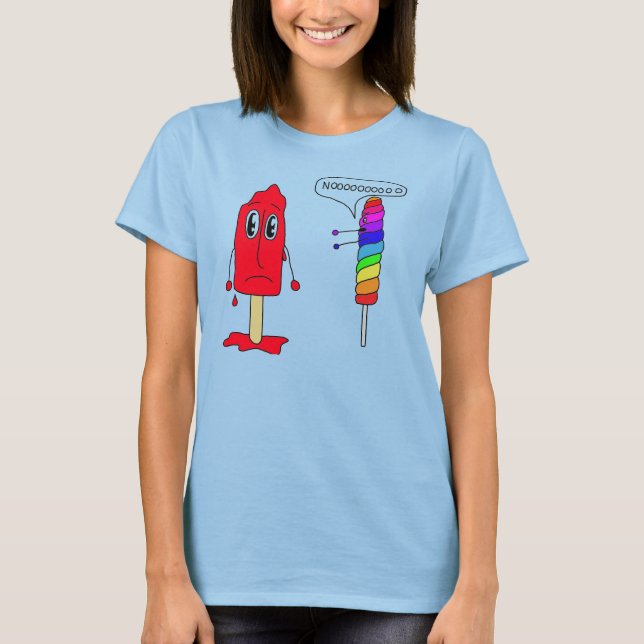 Camiseta paleta y palomita (Anverso)