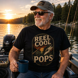 Camiseta Paletas Geniales de Época Pesca Retro Atardecer