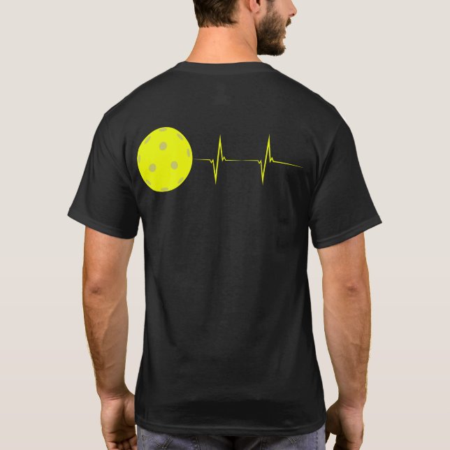 Camiseta Paletilla de cardíaca de palo de palo de palo para (Reverso)