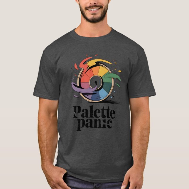 Camiseta Palette Panic | Funny Artist Humor   (Anverso)