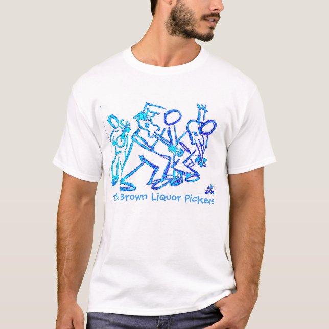 Camiseta Palillo azul BLP, los recogedores del licor de (Anverso)