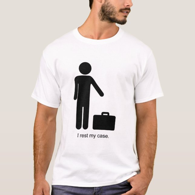 Camiseta Palillo-Figura y cartera divertidas (Anverso)