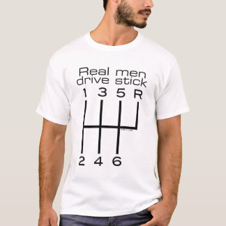 Camiseta Palillo real de la impulsión de los hombres