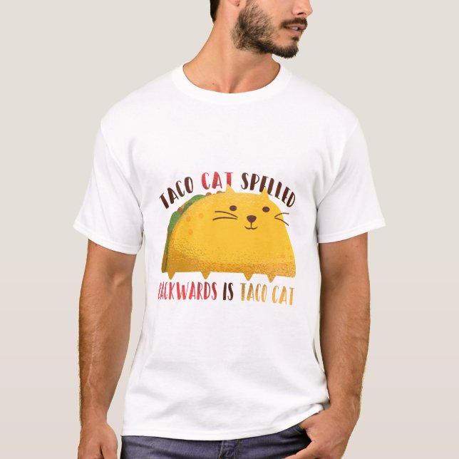 Camiseta Palindrocromo de gato de Taco (Anverso)