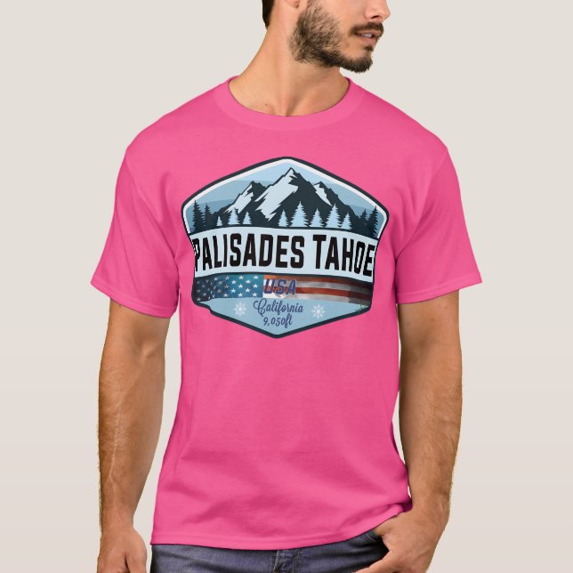 Camiseta Palisades Tahoe Usa Ski Skiing California 01 (Anverso)