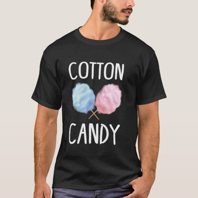 Camiseta Palitos de Algodón de Azúcar Conos Hilo Diente Car (Anverso)