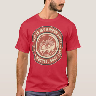 Camiseta Palitos de fideos japoneses de Ramen Bowl de época