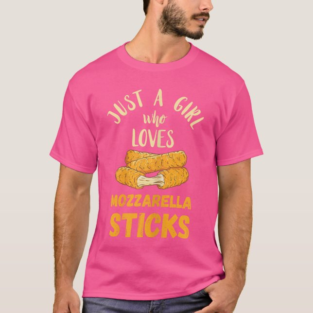 Camiseta Palitos de Mozzarella Solo Una Chica Amante de los (Anverso)