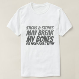 Camiseta Palitos de rugby y piedras