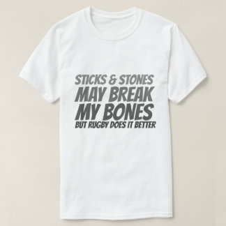 Camiseta Palitos de rugby y piedras