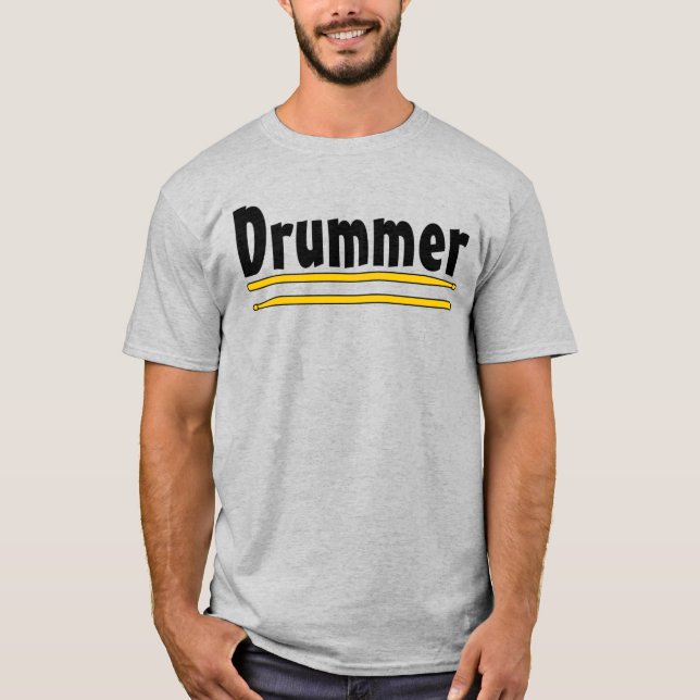 Camiseta Palitos de tambor de tambor (Anverso)