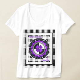 Camiseta Paliza a los corazones púrpura de B&W