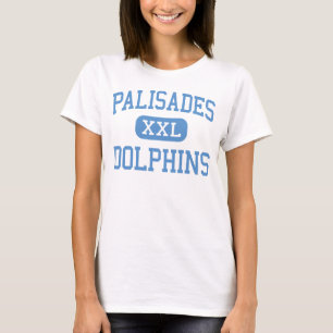 Camiseta Palizadas - delfínes - carta - Pacific Palisades