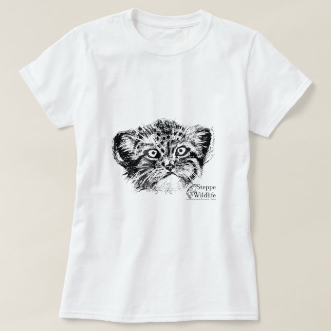 Camiseta Pallas Cat Books Steppe Wildlife Pallas Cat Shirt1 (Diseño del anverso)