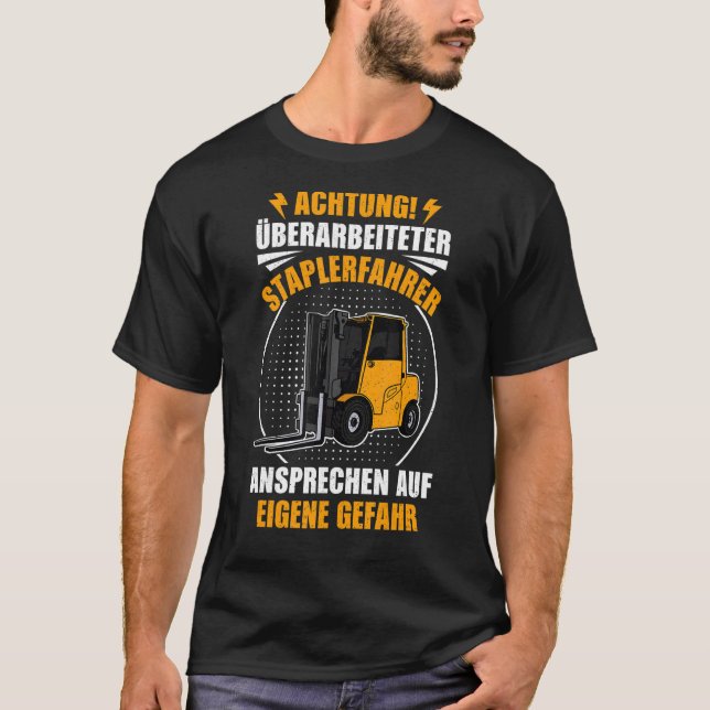 Camiseta Pallet Forklift Warehouseman Logisticist Saying (Anverso)