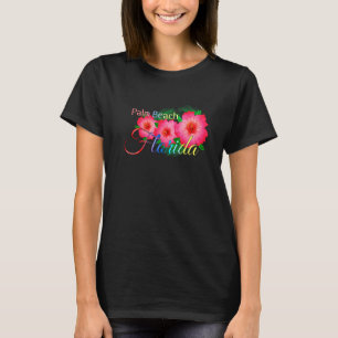 Camiseta Palm Beach Florida Flores Tropicales Vacaciones fa