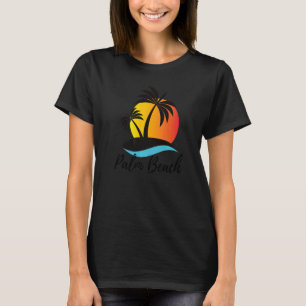 Camiseta Palm Beach Florida Tree Vacation Tropical Group