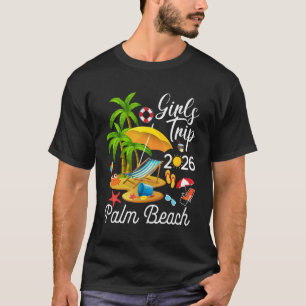 Camiseta Palm Beach Florida Verano Viaje Tropical de Chicas