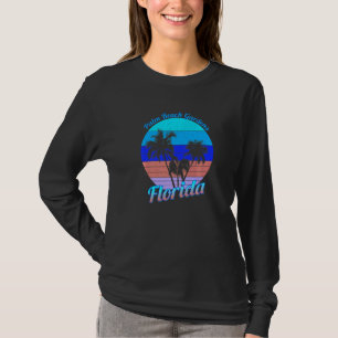 Camiseta Palm Beach Gardens Florida Retro Palma Tropical