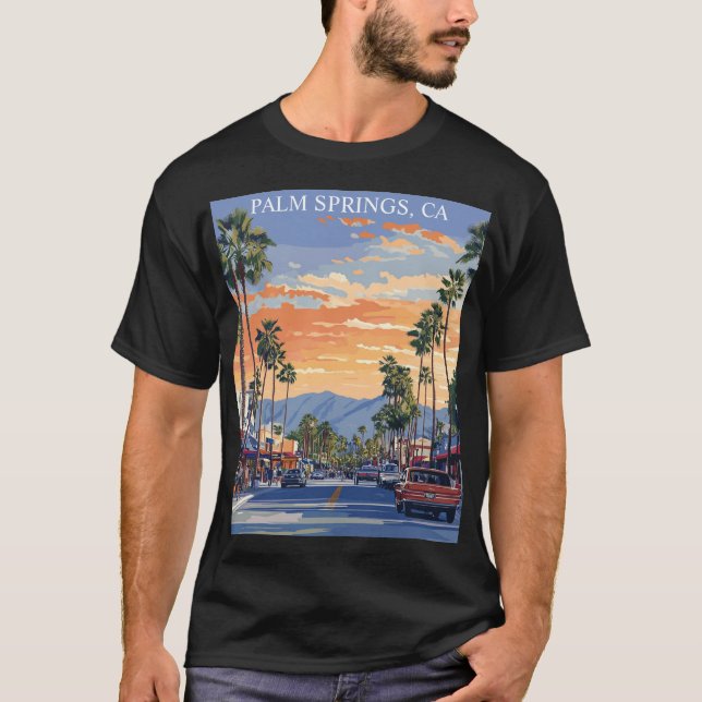 CAMISETA PALM CANYON DRIVE-PALM SPRINGS CA (Anverso)