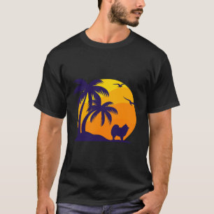 Camiseta Palm De Amanecer Y Pomerania