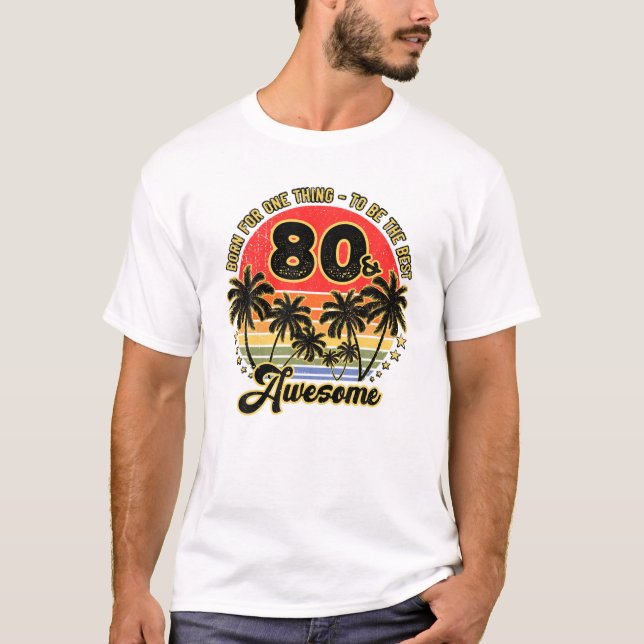 Camiseta Palm de sol de regalo de un año (Anverso)