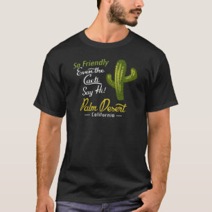 Camiseta Palm Desert Cactus Funny Retro