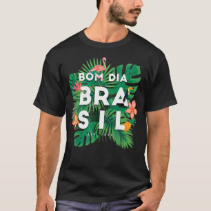 Camiseta Palm & Flor Bom Dia Brasil América del Sur