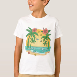 Camiseta Palm Paradise Tropical Beach Boys T-Shirt