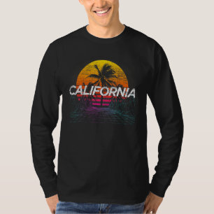 Camiseta Palm Retro Sunset Palm Trees vacaciones veraniegas