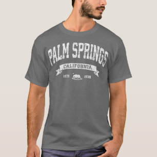 Camiseta Palm Springs California CA Tee de época con proble