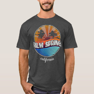 Camiseta Palm Springs CaliforniaRetro Palm Tree