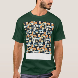 Camiseta Palm Stones Seless Pattern Beach Pebble Gemstone