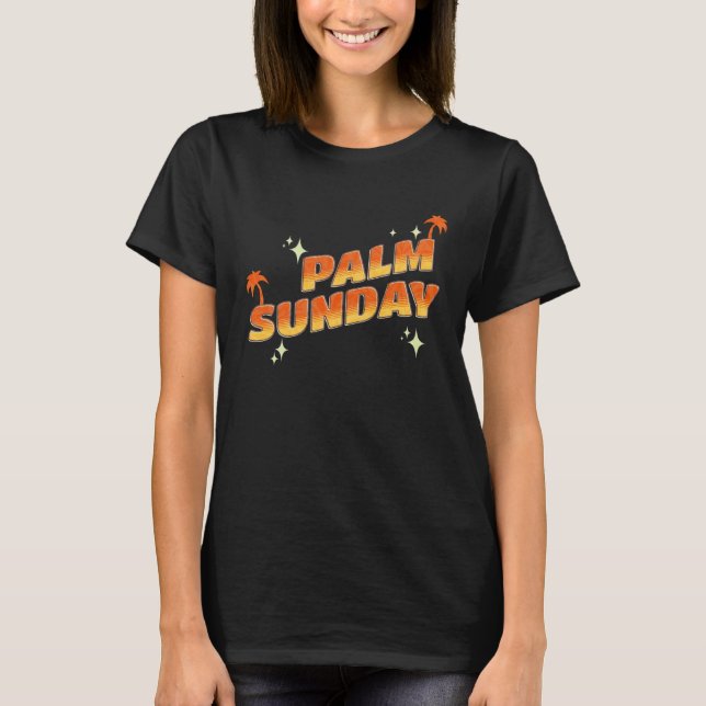 Camiseta Palm Sunday church religion holiday god catholic C (Anverso)