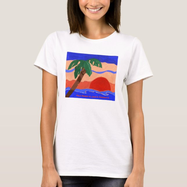 Camiseta Palm Sunset (Anverso)
