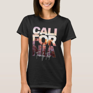 Camiseta Palm Sunset Reflection California Funny Family Tri