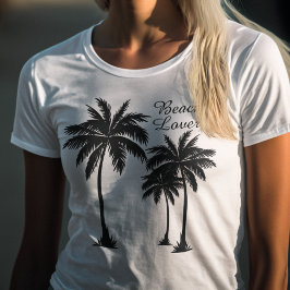 Camiseta Palm Tree Beach Lover Tropical