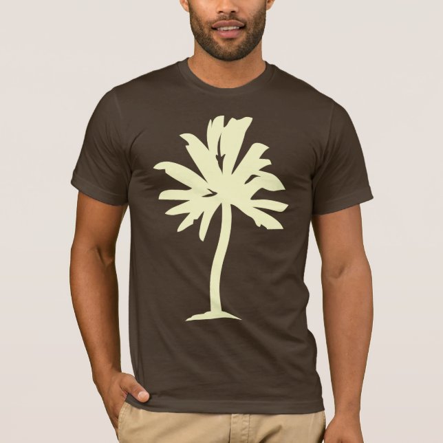 Camiseta Palm Tree - Cream (Anverso)