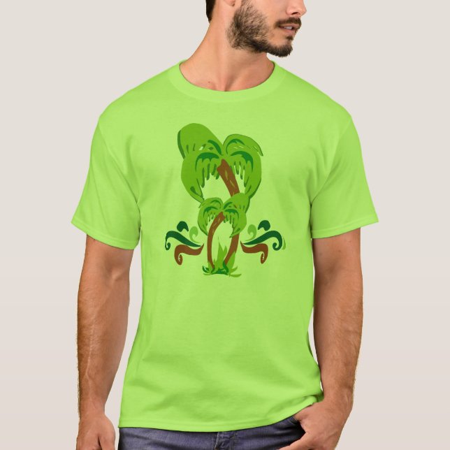 Camiseta Palm Tree Cute Art Beach Lifestyle Fun (Anverso)
