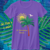 Palm Tree de Florida y Seagull T-Shi de San Peters